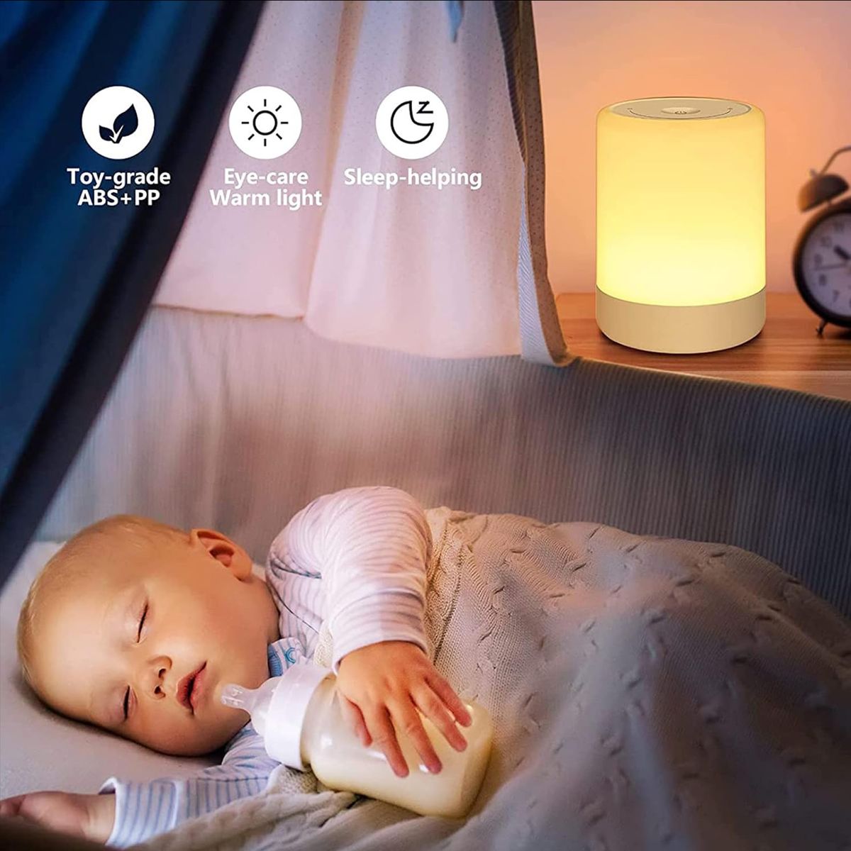 WELDMON - Lámpara Escritorio Recargable Dormitorio Estudio Control