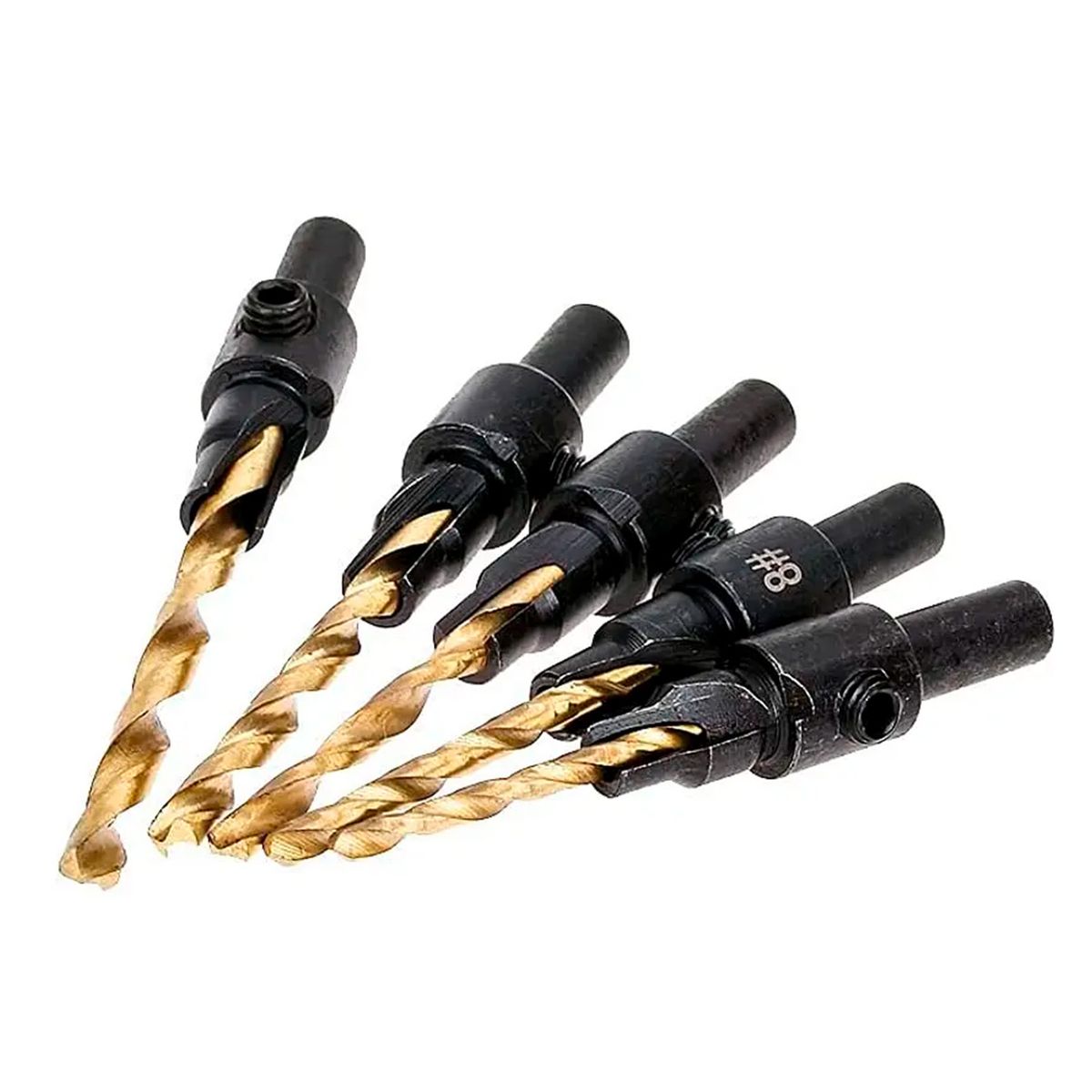 GENERICO - 5 Uds Brocas Avellanadores Madera Carpintería