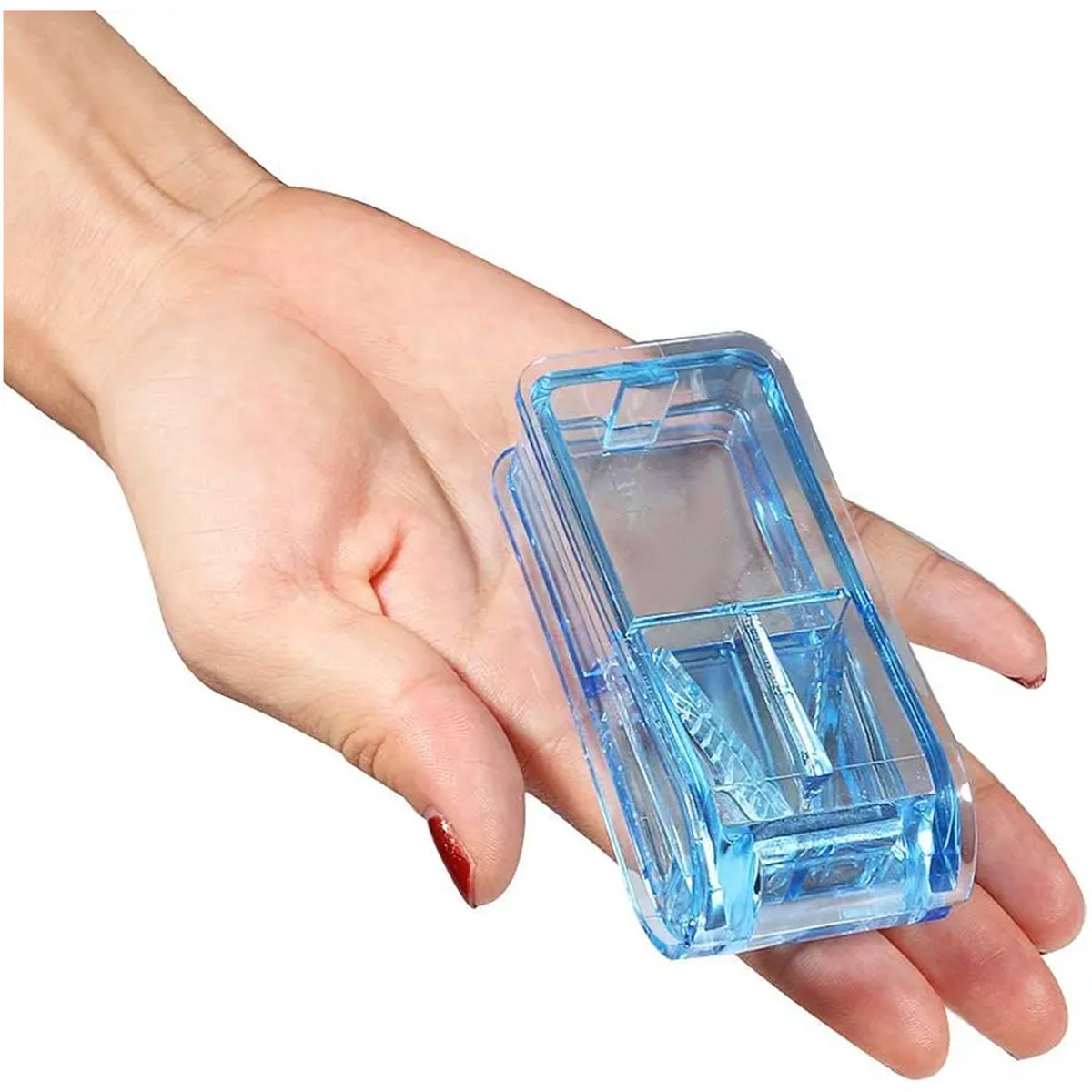 GENERICO - Pastillero Organizador Cortador Divisor Dosificador Pastilla.