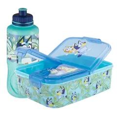 BLUEY - Set Botella + Porta Sandwich Libre Bpa