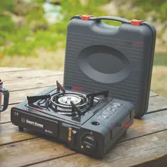 LINE - Cocina Portátil De Camping Con Maletín De Transporte Negro