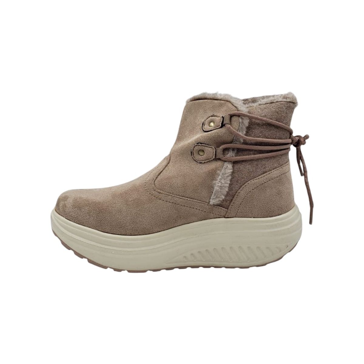 HERIEL - Bota Beige Chiporro Mujer