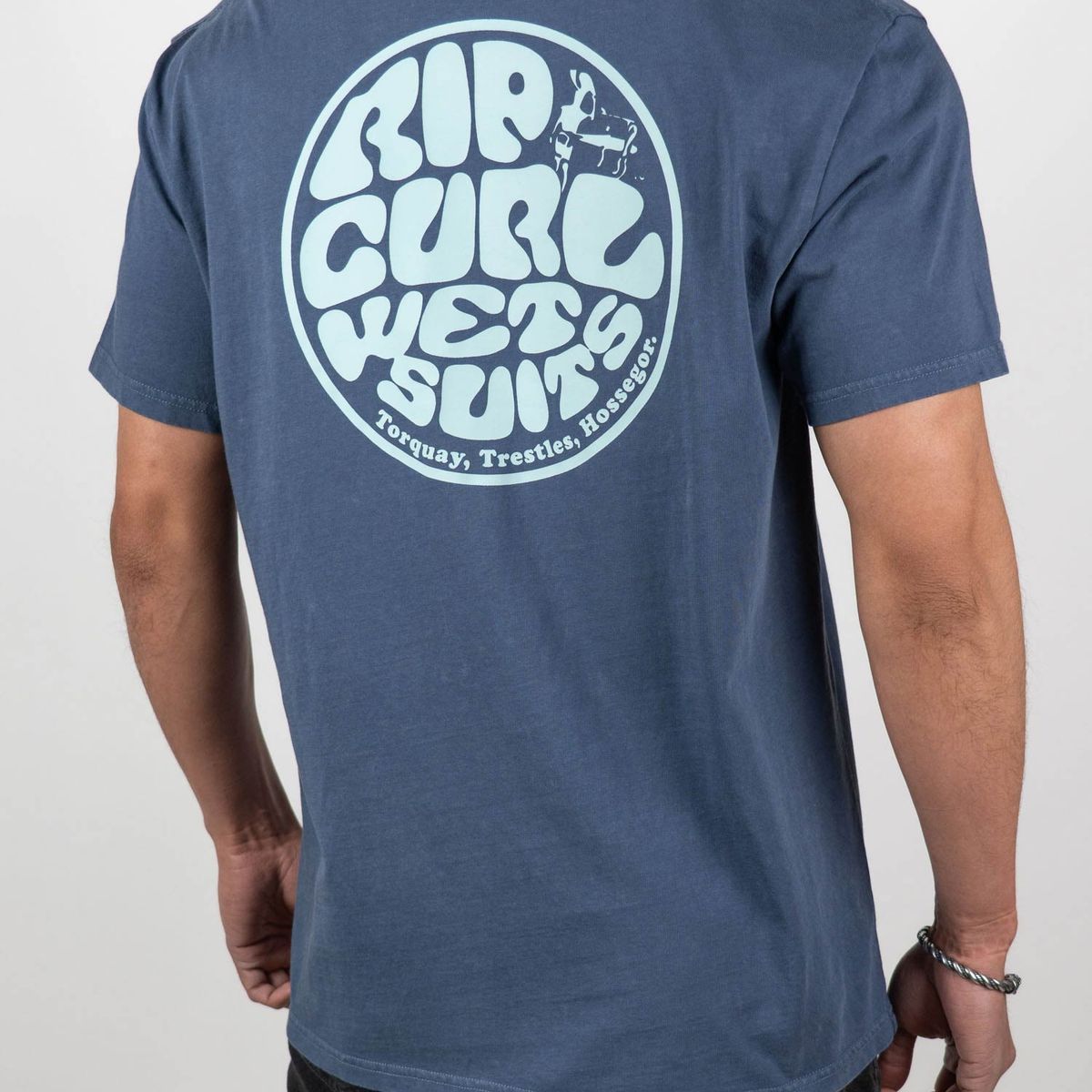 RIP CURL - Polera MC Paddle Azul Hombre Rip Curl
