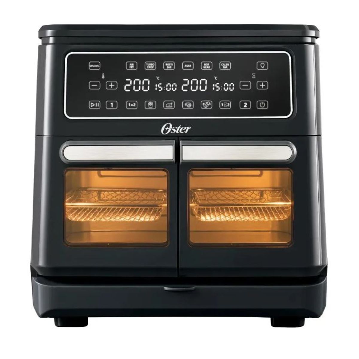 OSTER - Oster Freidora De Aire Flex 11l Con Dos Zonas Ckstaf11mcddf.