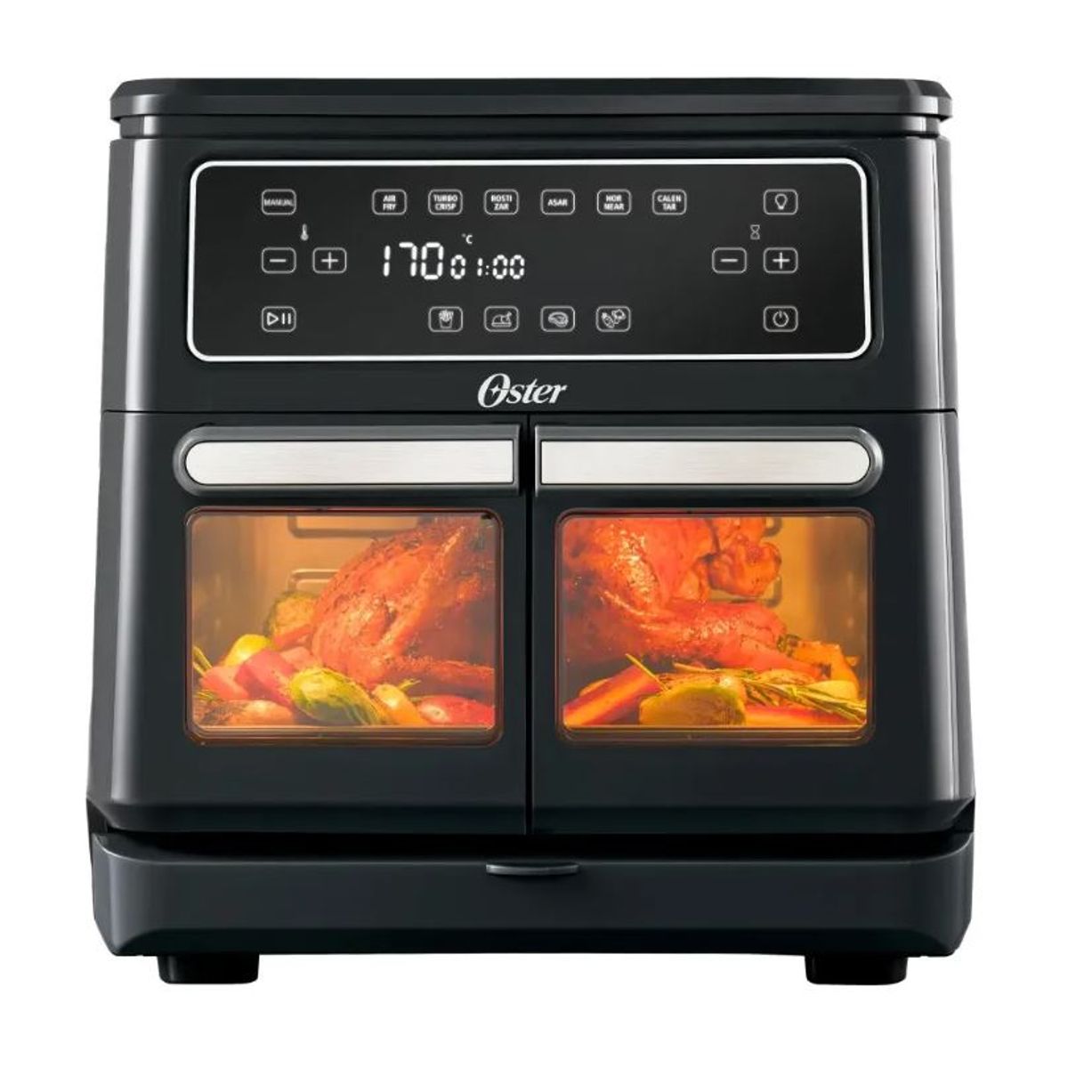 OSTER - Oster Freidora De Aire Flex 11l Con Dos Zonas Ckstaf11mcddf.