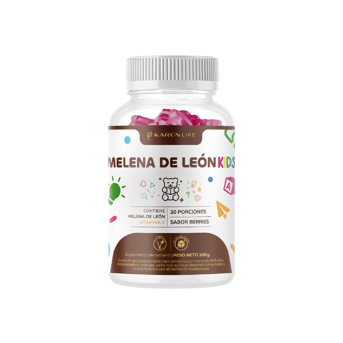 KARUNLIFE - Hongo Melena de León KIDS  60 Gomitas Karun Life