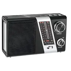 TECNOLAB - Radio Solar Recargable AMFMSW con USB y Linterna - SC
