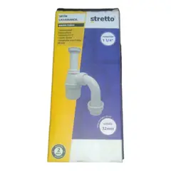 METALFER - Sifon Lavaplatos 1 1 /4 Salida Curva Stretto