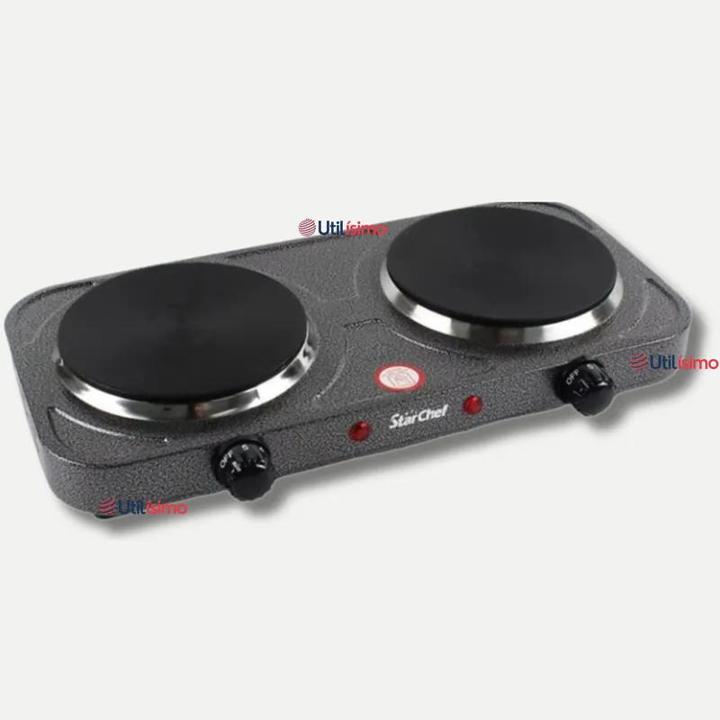 LINE - Cocina Eléctrica 2 Platos 2000W de Potencia Cocinilla Portátil
