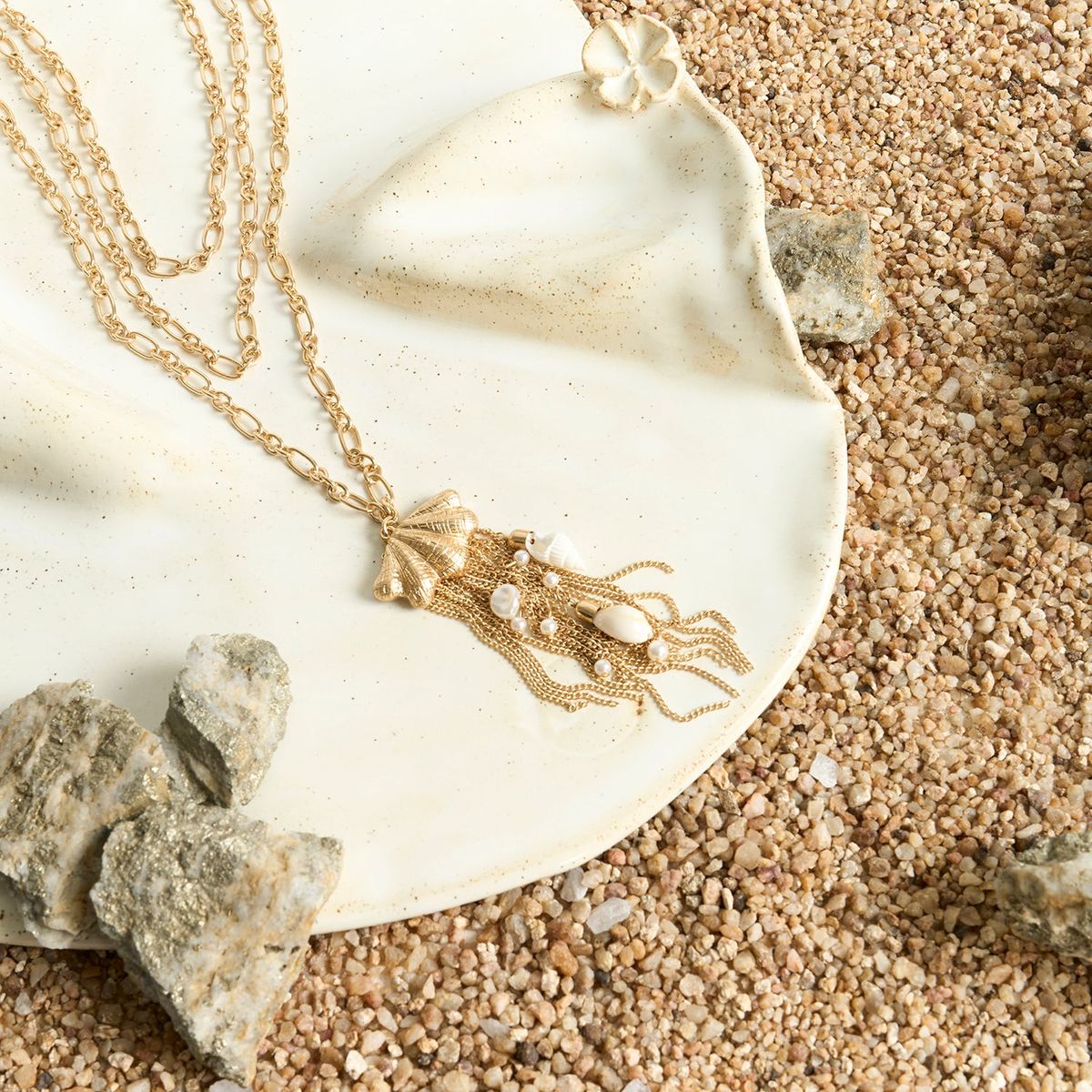 LOUNGE - Collar Largo Medusa Tesoros By Mariaguldman