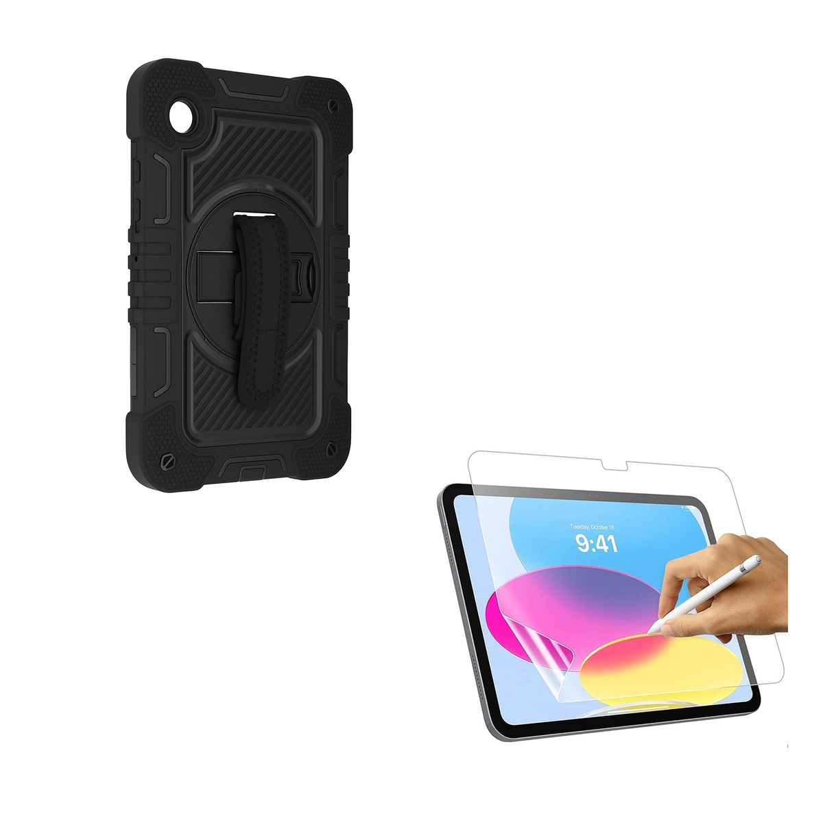 JOIGO - Funda Armadura 360 Lamina Clear Para Samsung Tab A9 8.7