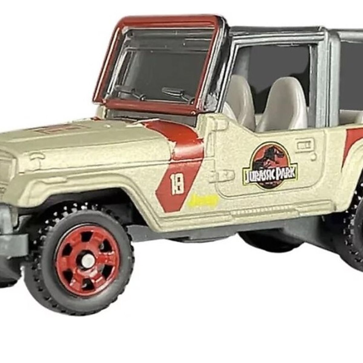 JURASSIC WORLD - 93 Jeep Wrangler 29 Jurassic World Matchbox auto coleccion