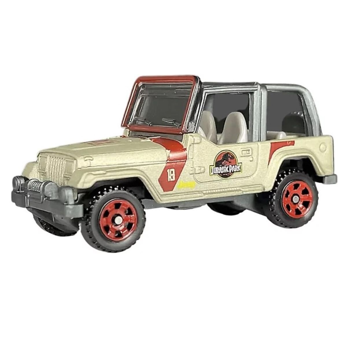 JURASSIC WORLD - 93 Jeep Wrangler 29 Jurassic World Matchbox auto coleccion