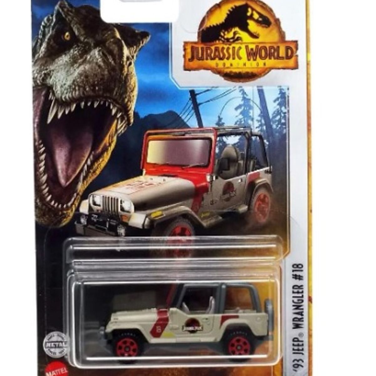JURASSIC WORLD - 93 Jeep Wrangler 29 Jurassic World Matchbox auto coleccion