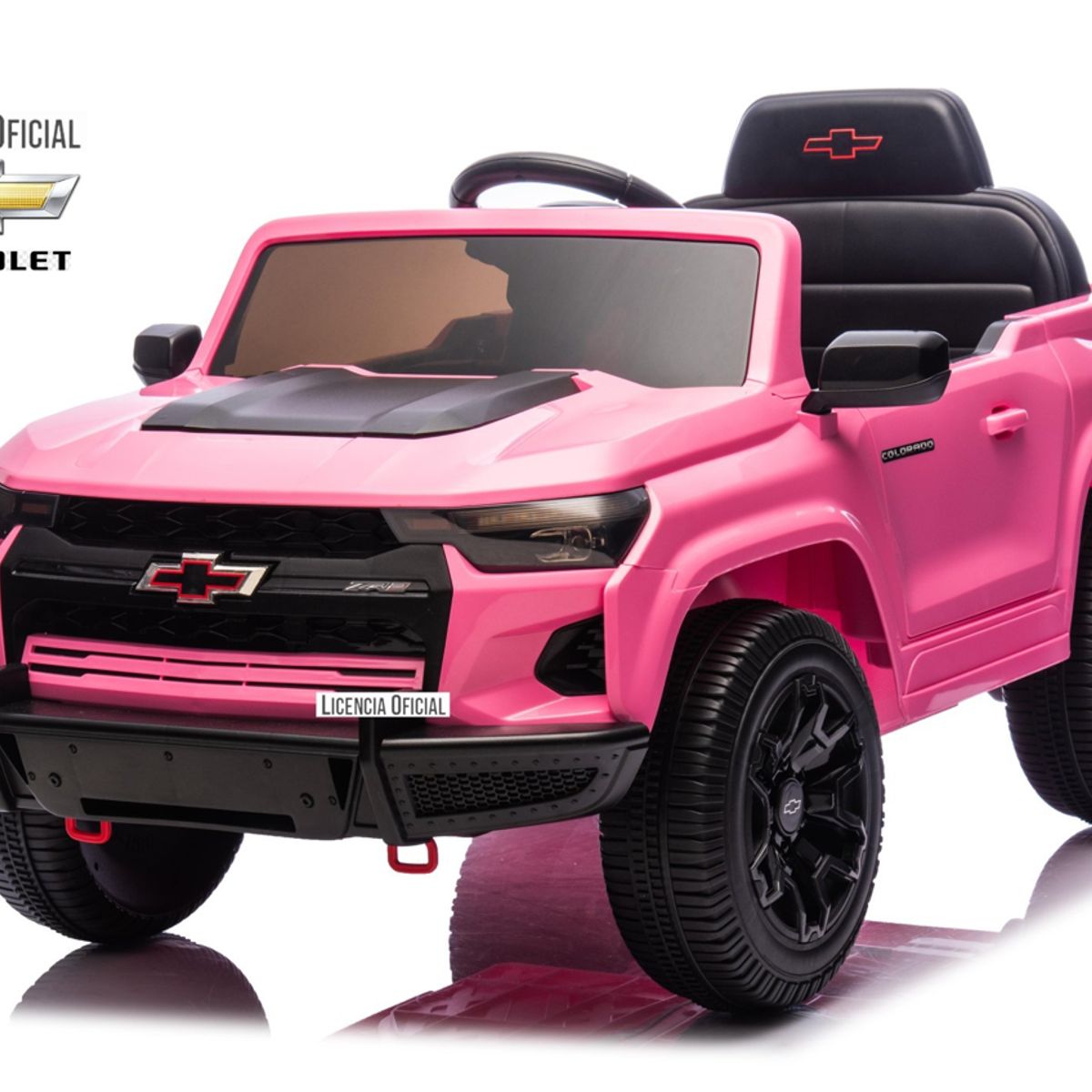 KIDSCOOL - Auto A Bateria Chevrolet Colorado Rosado 12V