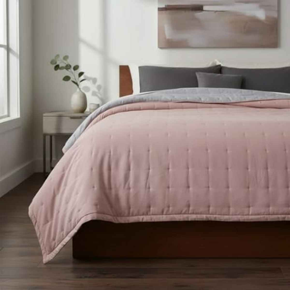 TODOHOGAR SANTIAGO DE CHILE - Cubrecama de algodón bordado 2 plazas