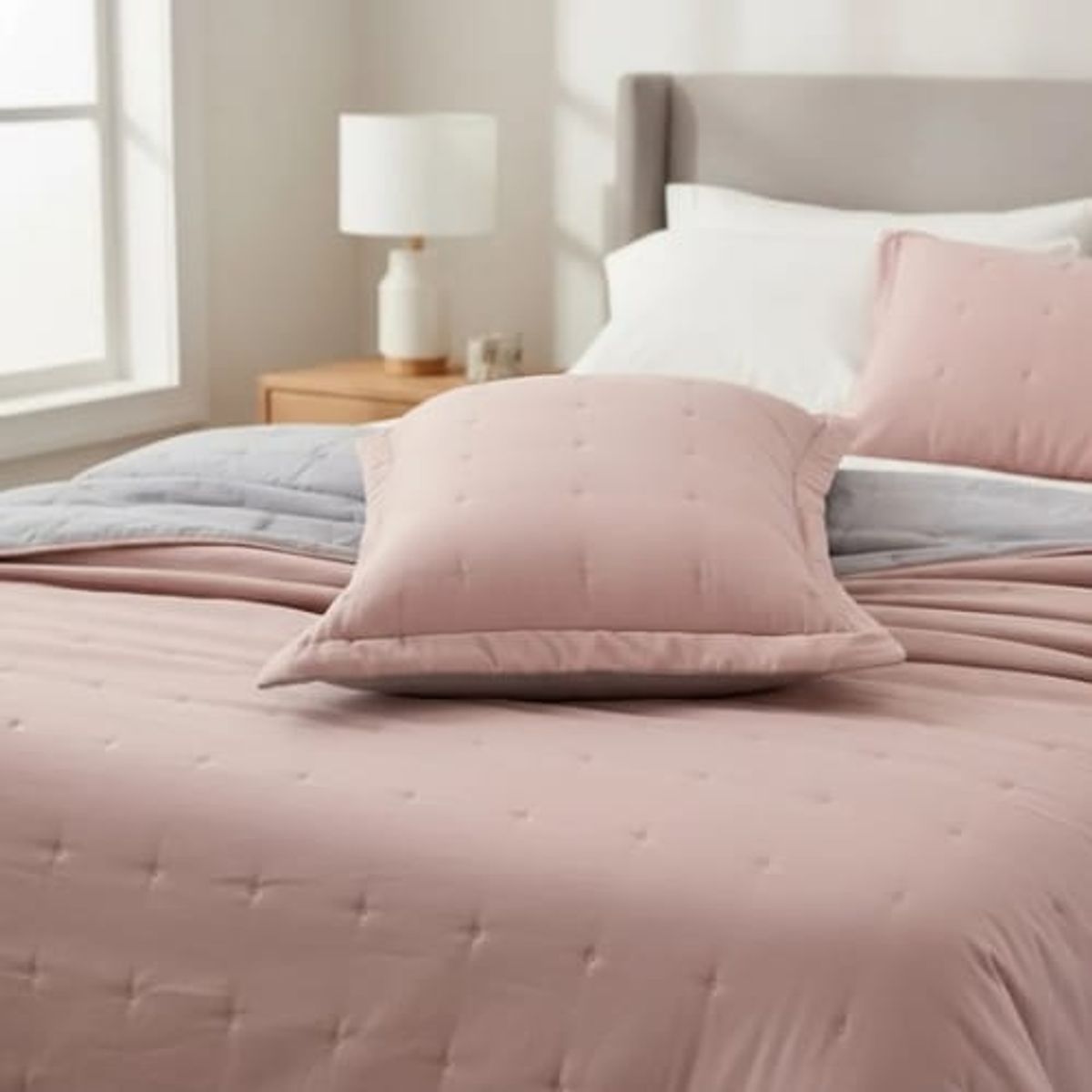 TODOHOGAR SANTIAGO DE CHILE - Cubrecama de algodón bordado 2 plazas