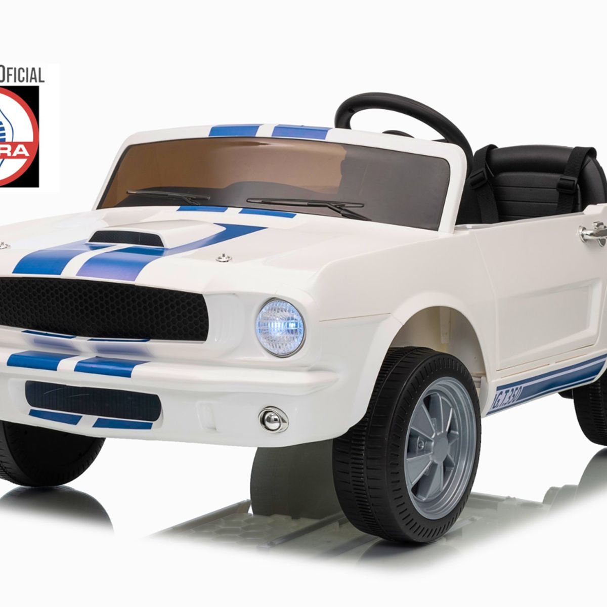 KIDSCOOL - Auto A Bateria Shelby Gt350 12V Blanco