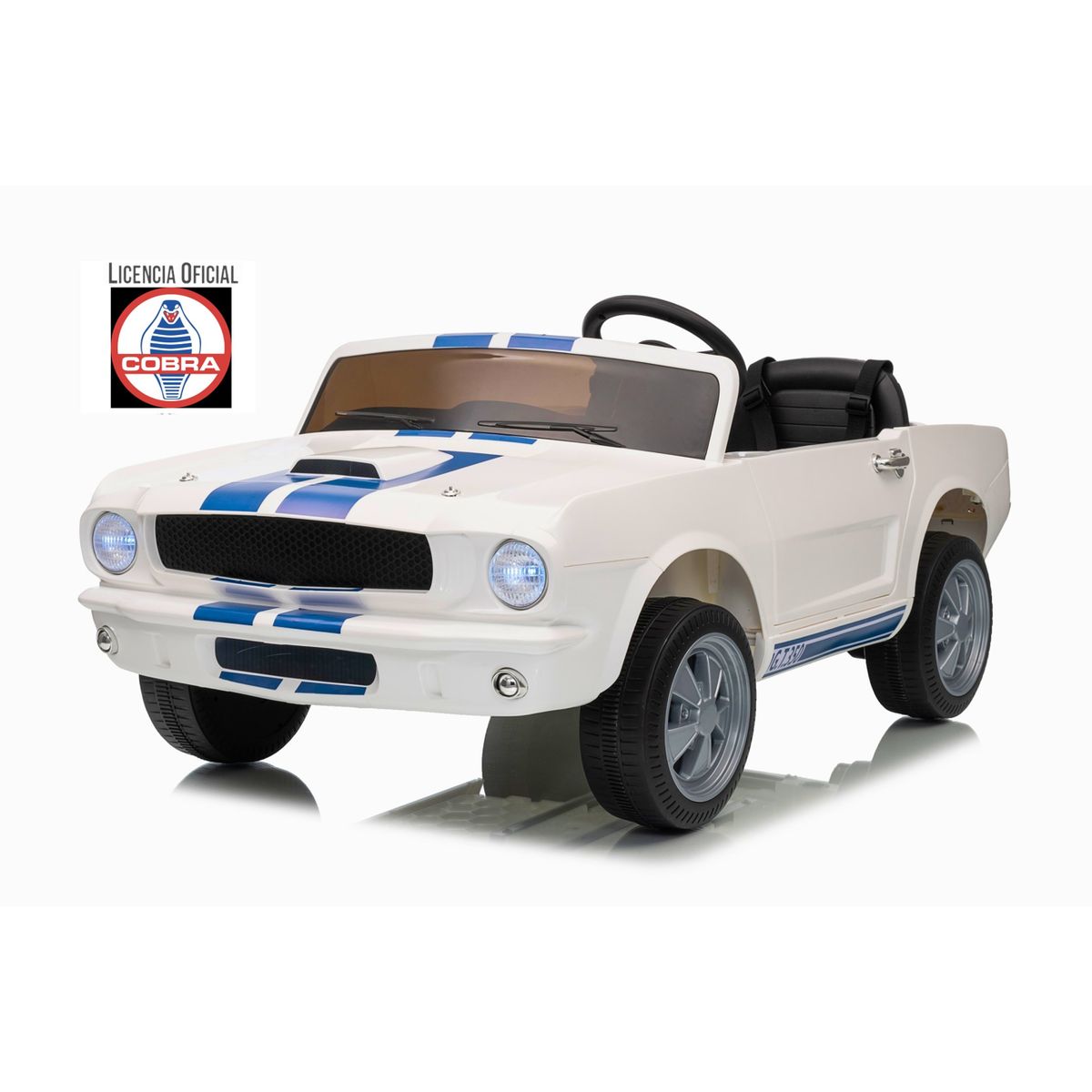 KIDSCOOL - Auto A Bateria Shelby Gt350 12V Blanco