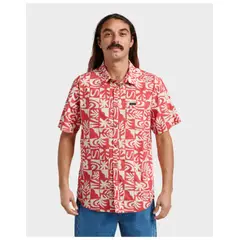 QUIKSILVER - Camisa Terra Classic Stretch Ss Rojo