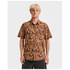QUIKSILVER - Camisa Terra Classic Stretch Ss Naranjo