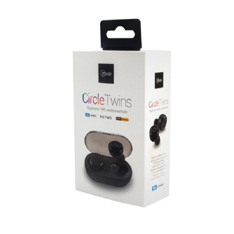 MICROLAB - Audífonos True Wireless Circle Twins Negro 8724