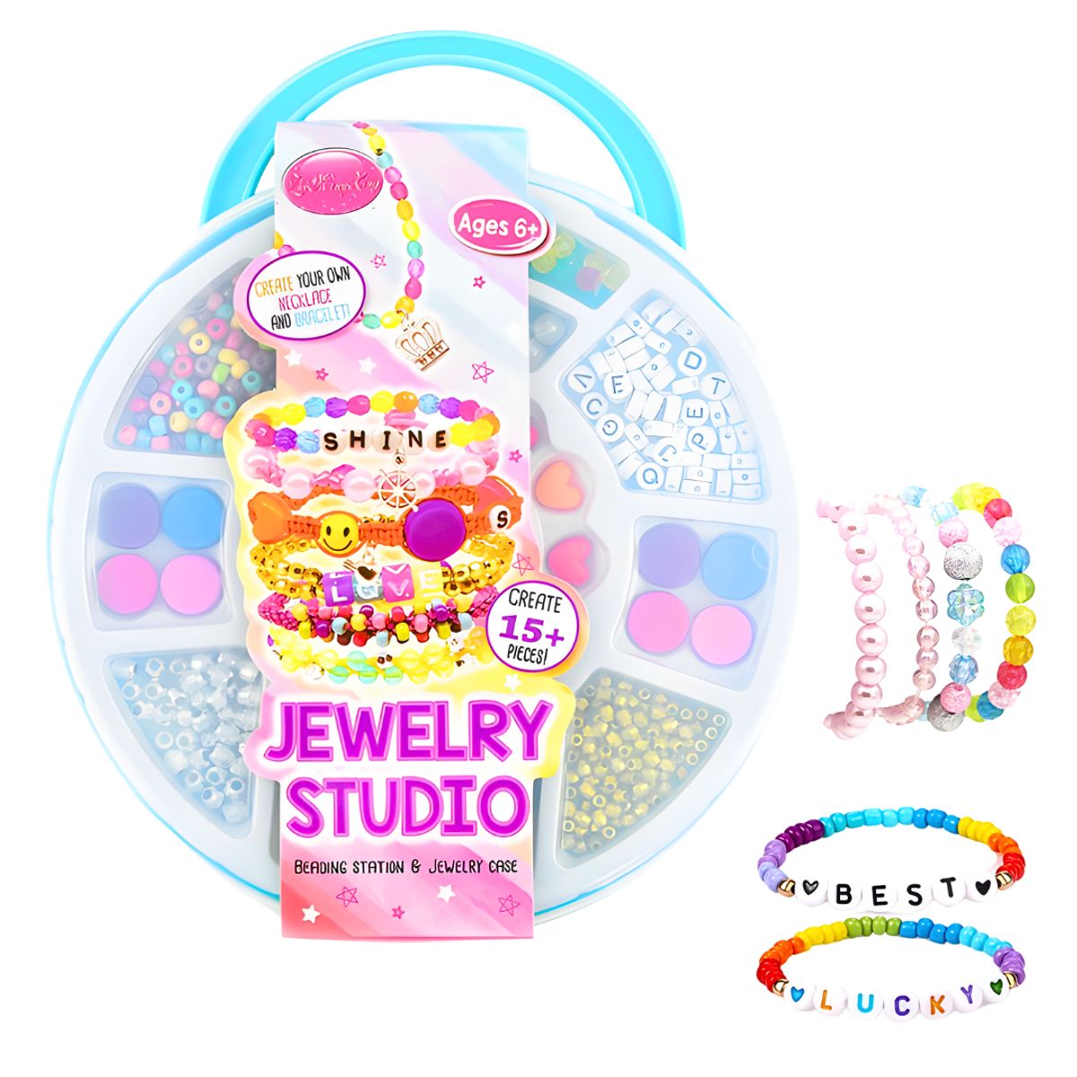 GENERICO - Kit Maleta Para Hacer Pulseras Y Collares Manualidades Niñas