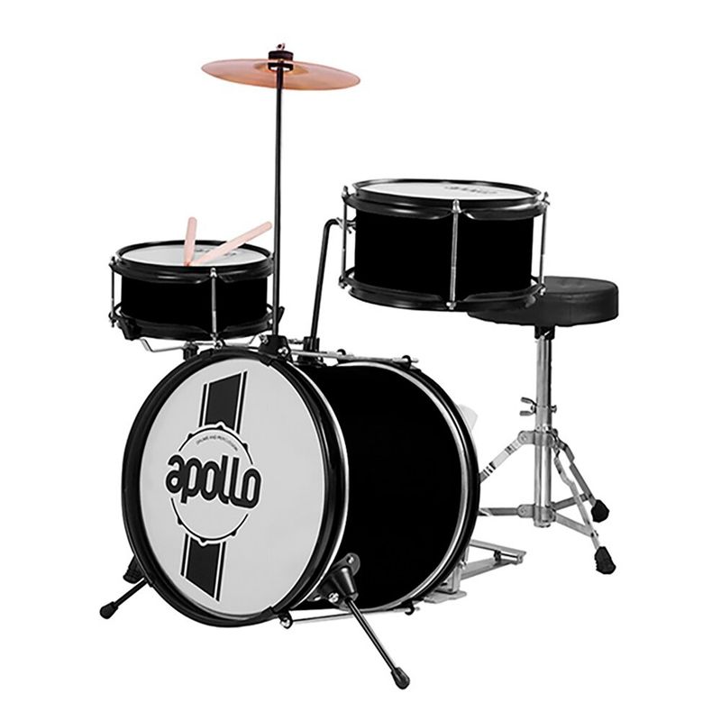 APOLLO - Batería acústica para niño EBNI3 color negro