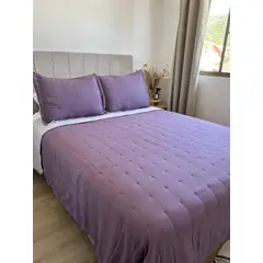 TODOHOGAR SANTIAGO DE CHILE - Cubrecama de algodón bordado KING