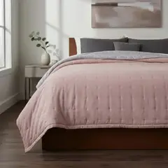 TODOHOGAR SANTIAGO DE CHILE - Cubrecama de algodón bordado KING