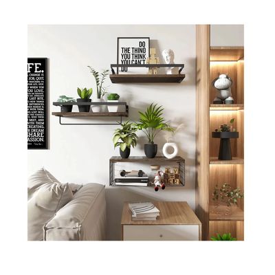 Imagen 2 del producto Repisas Flotantes Madera Estantes Organizador Multifuncional