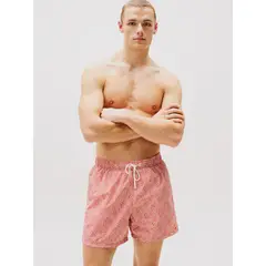 TOMMY HILFIGER - Traje De Baño Con Estampado Naranjo