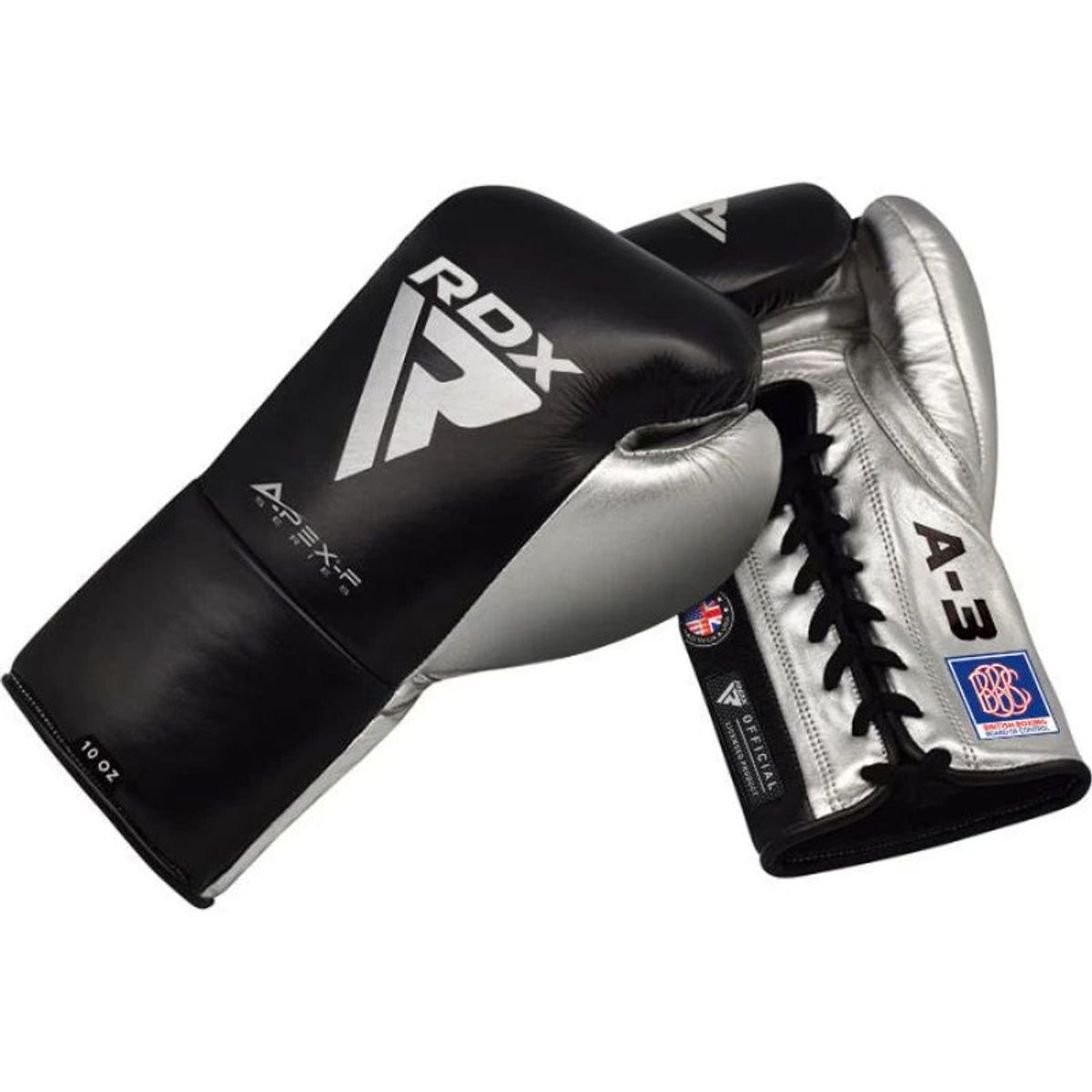 RDX - Guante de Boxeo Profesional A3 Negro 08oz