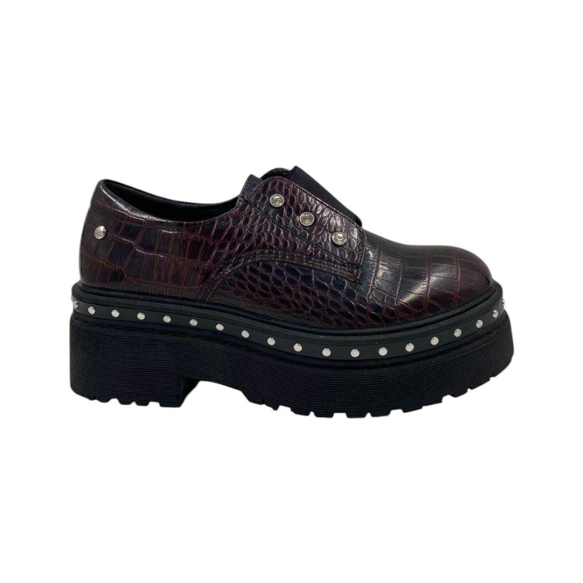 HERIEL - Zapato Burdeos Plataforma Charol