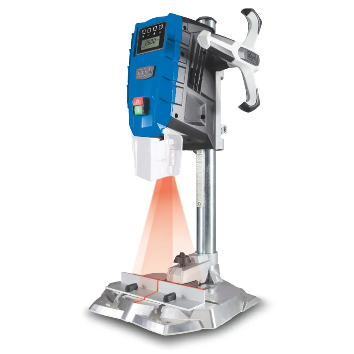 SCHEPPACH - Taladro de Columna Banco Pedestal Digital 710W con Láser 13mm - Scheppach