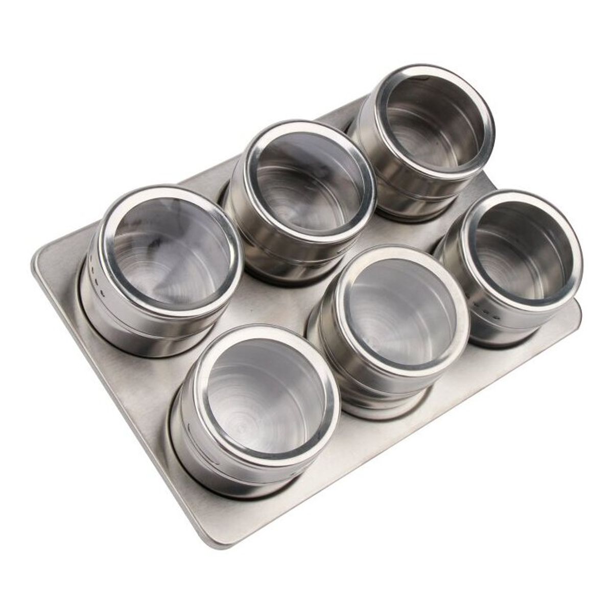 HOMEWELL - Especiero Magnético Con Imán Con Base Metal (6U)