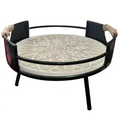 OEM - Bandeja Hogar Decoracion Bandeja Alta Mandala Pequeña