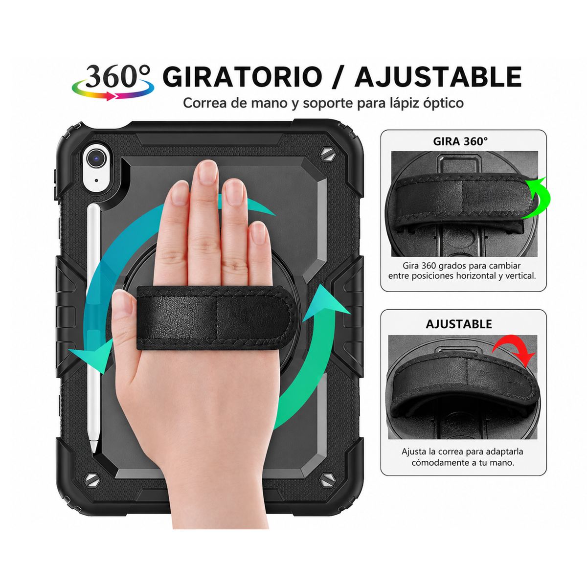 JOIGO - Funda Armadura Antigolpes 360 Para iPad 11 A16 2025