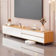 GENERICO - Rack TV Hasta 50” Moderno De Melamina Con Cajones 100x38x34