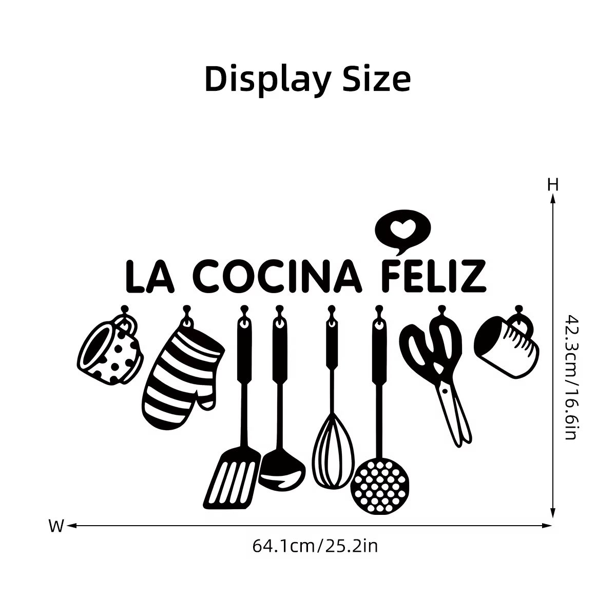 GENERICO - Sticker Decorativo de pared la cocina feliz