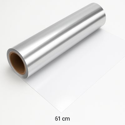 Imagen 2 del producto Vinilo Adhesivo Plateado Grafica X Rollo De 10 Mtrs X 61 Cm de ancho