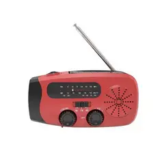GENERAL - Radio de Emergencia Multifunción Solar con LED Linterna y Cargador USB