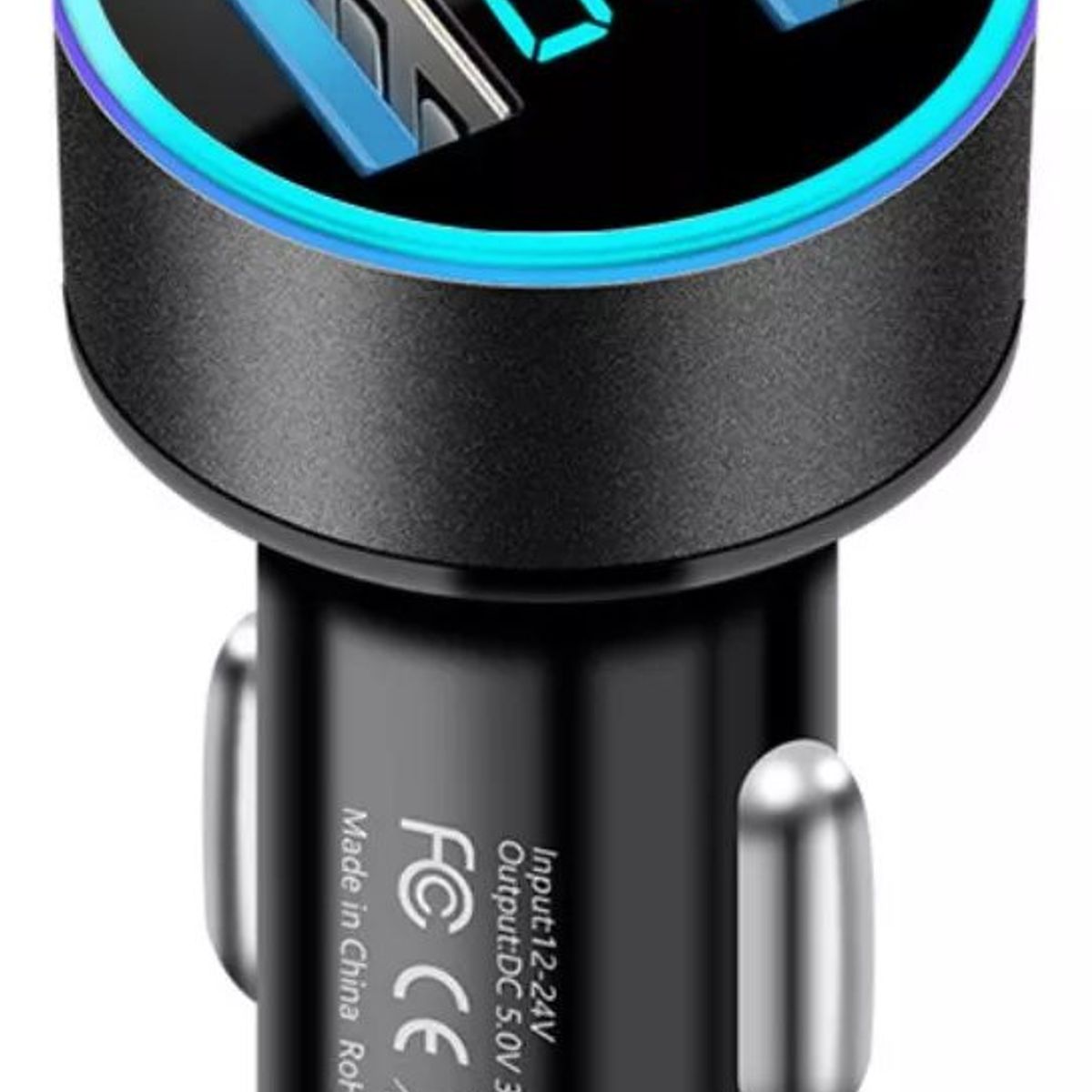 GENERICO - Cargador adaptador auto Usb doble entrada 12-24v