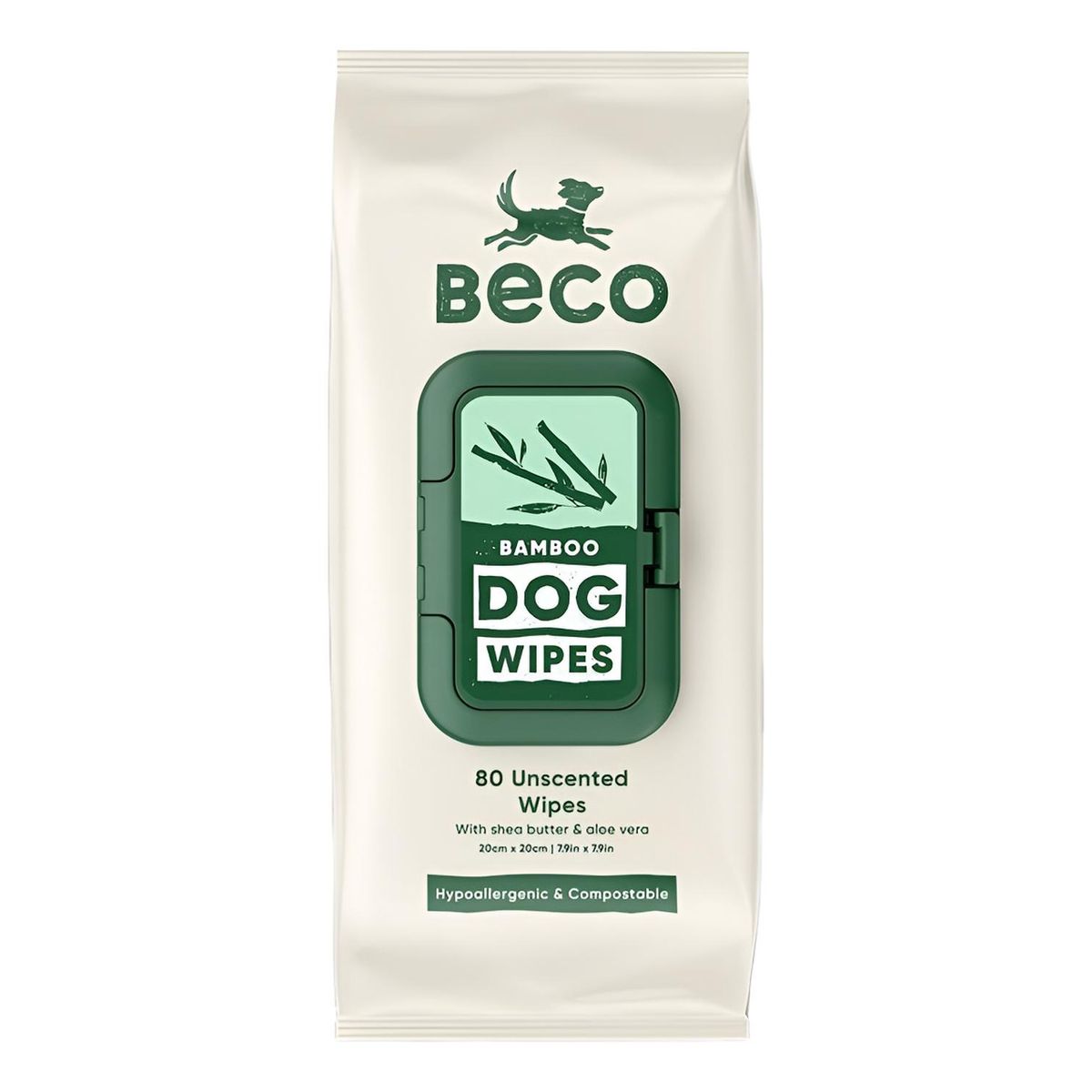GENERICO - Beco Toallas Húmedas Wipes Para Mascotas Perro Y Gato 80u - Verde