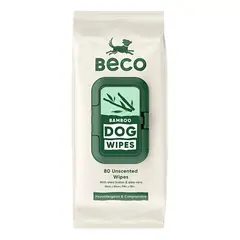 BECO PETS - Beco Toallas Húmedas Wipes Para Mascotas Perro Y Gato 80u - Verde