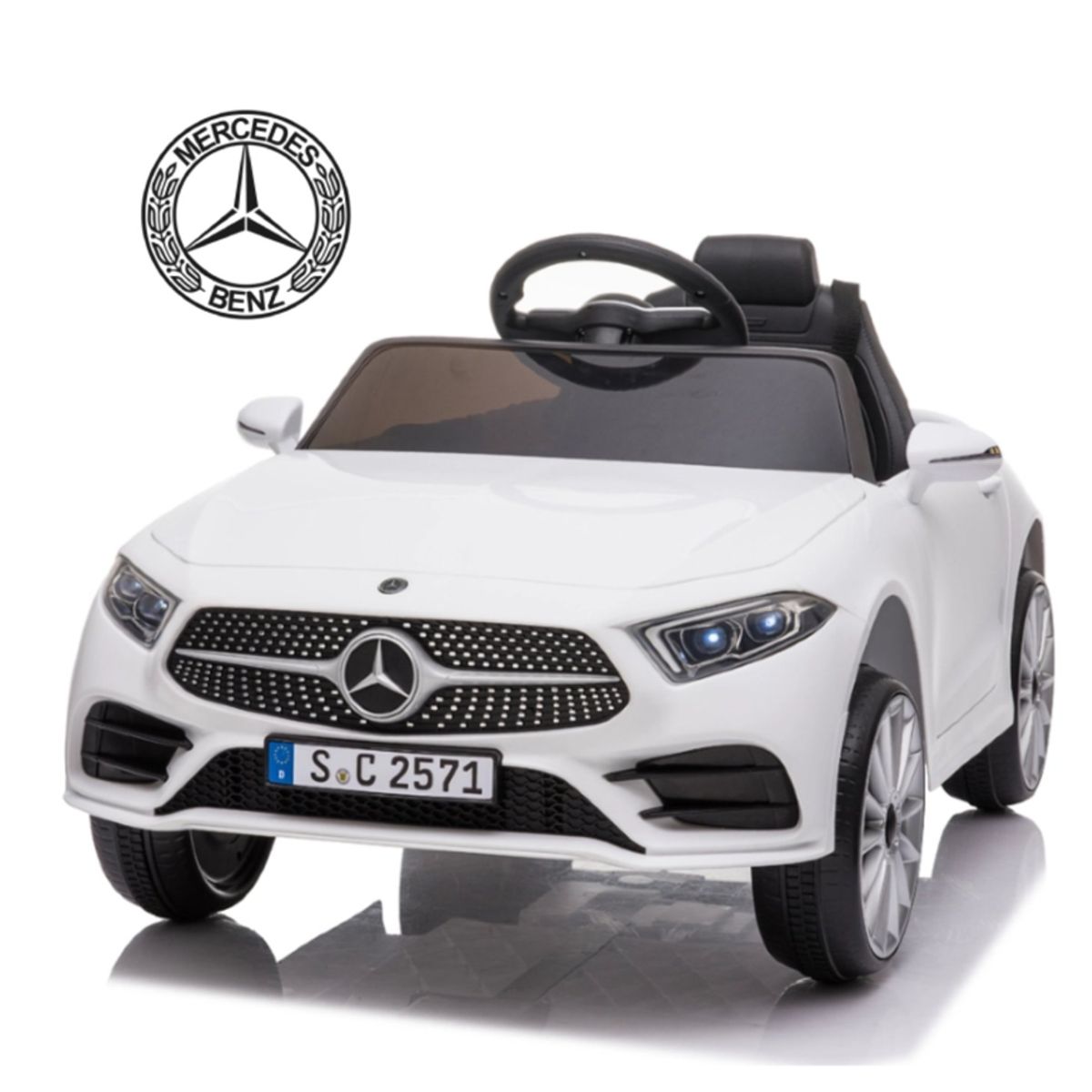 KIDSCOOL - Auto A Bateria Mercedes Benz Cls350 Blanco 12V
