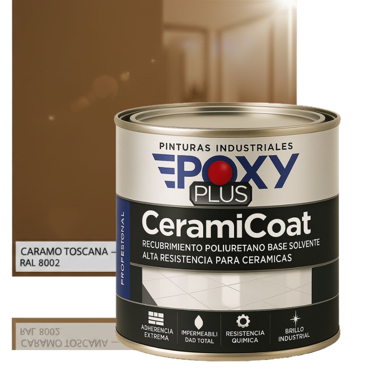EPOXY - PINTURA PISOS CERÁMICOS - 1-4 GALÓN CARAMO TOSCANA