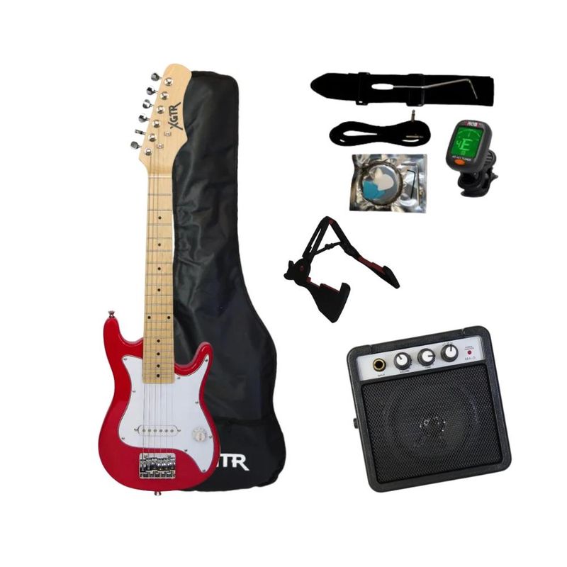 XGTR - Full Pack Guitarra Electrica XGTR ST50 Kid Red