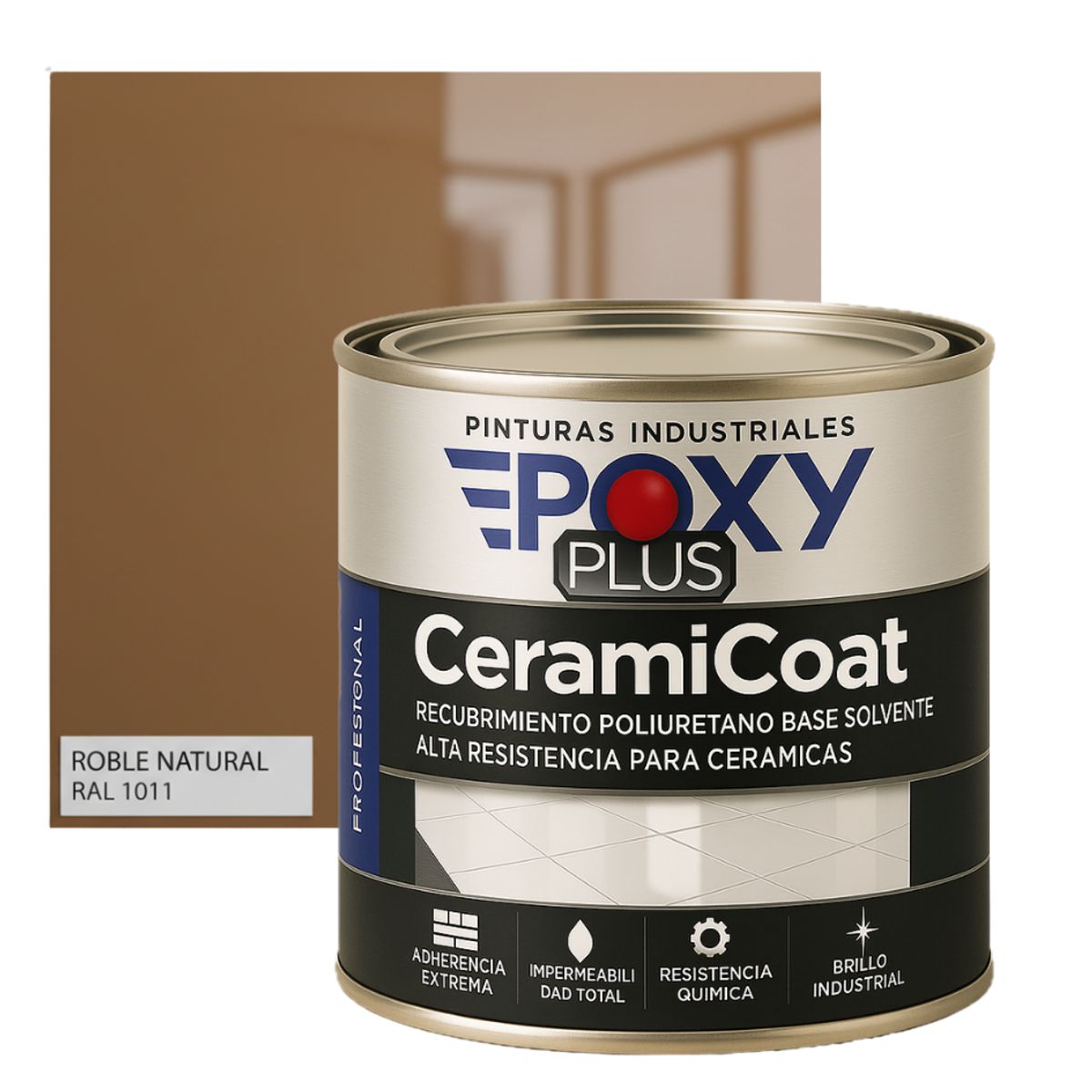 EPOXY - PINTURA PISOS CERÁMICOS - 1-4 GALÓN ROBLE NATURAL