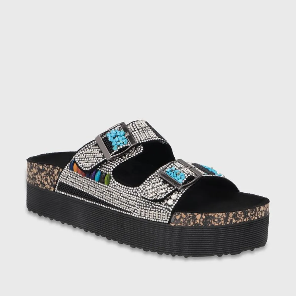 GOTTA - Sandalia Plataforma Negra Mujer 65952